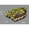 LE YI 66036 PHÁO CHỐNG TĂNG LEOPARD G1 BỌC THÉP BÁNH XÍCH bộ đồ chơi xếp lắp ráp ghép mô hình Military Army Quân Sự Bộ Đội 552 khối