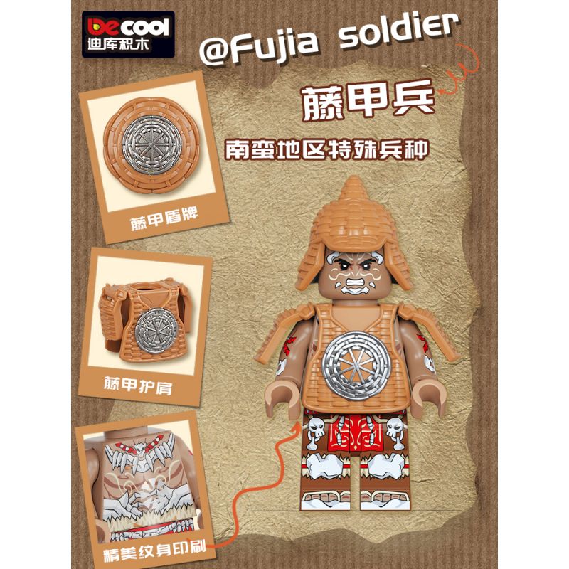 DECOOL BRICKCOOL 20361 20362 20363 203634 TAM QUỐC DIỄN NGHĨA BỘ TỘC NAM MAN bộ đồ chơi xếp lắp ráp ghép mô hình Three Kingdoms