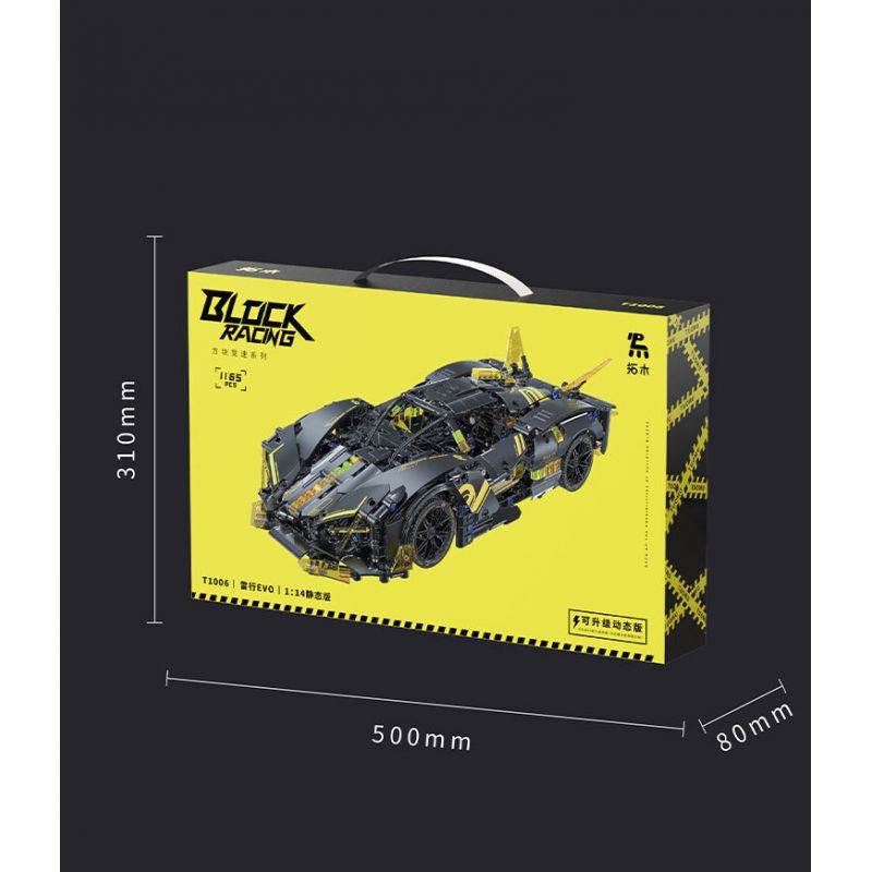 TAKUGI T1006 1006 SIÊU XE LEI XING EVO tỷ lệ 1:14 bộ đồ chơi xếp lắp ráp ghép mô hình Technic Kỹ Thuật Công Nghệ Cao Mô Hình Phương Tiện 1165 khối