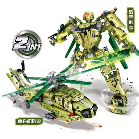 LEIBAO 8011 VUA CHIẾN TRANH TRÊN BỘ MECHA TRỰC THĂNG bộ đồ chơi xếp lắp ráp ghép mô hình Military Army Quân Sự Bộ Đội 933 khối