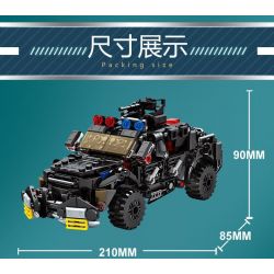 LE YI 88083 XE BỌC THÉP SWAT CƠ KHÍ bộ đồ chơi xếp lắp ráp ghép mô hình City Thành Phố 588 khối