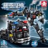 LE YI 88085 XE ĐẦU KÉO SWAT CƠ KHÍ bộ đồ chơi xếp lắp ráp ghép mô hình City Thành Phố 568 khối