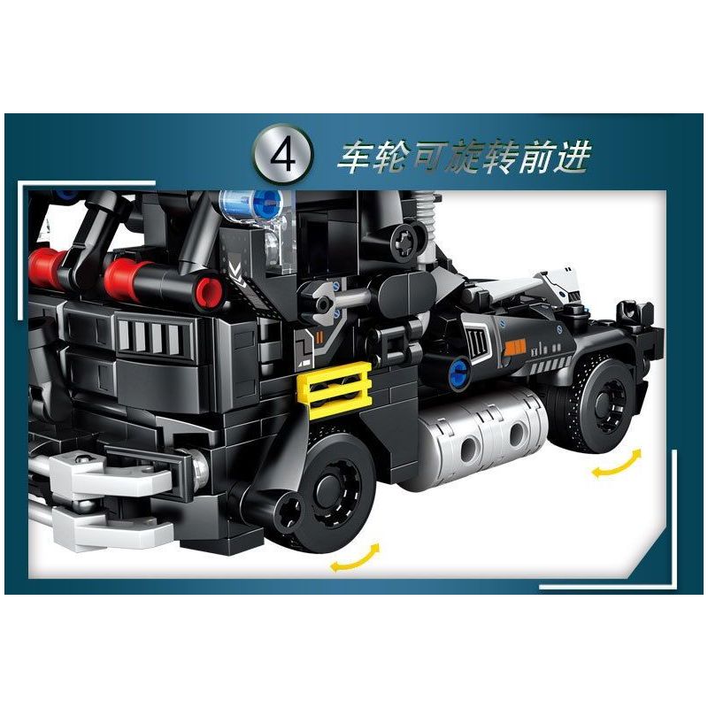 LE YI 88085 XE ĐẦU KÉO SWAT CƠ KHÍ bộ đồ chơi xếp lắp ráp ghép mô hình City Thành Phố 568 khối