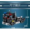 LE YI 88085 XE ĐẦU KÉO SWAT CƠ KHÍ bộ đồ chơi xếp lắp ráp ghép mô hình City Thành Phố 568 khối