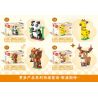 MINGDI LEIBAO K0901 0901 ANIMAL RHAPSODY 8 MẪU VẸT VỊT CÚ CHÓ GẤU TRÚC HƯƠU CAO CỔ SÓC bộ đồ chơi xếp lắp ráp ghép mô hình Creator Sáng Tạo 494 khối