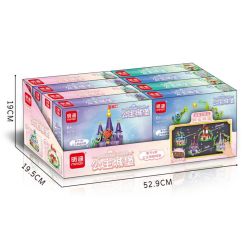 MINGDI LEIBAO K0759 0759 DÁN TỪ TÍNH LÂU ĐÀI CÔNG CHÚA 4 LOẠI bộ đồ chơi xếp lắp ráp ghép mô hình 941 khối