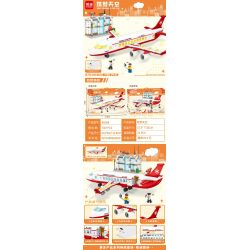 MINGDI LEIBAO K0668 0668 BẦU TRỜI MỘNG MƠ bộ đồ chơi xếp lắp ráp ghép mô hình 736 khối