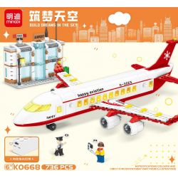 MINGDI LEIBAO K0668 0668 BẦU TRỜI MỘNG MƠ bộ đồ chơi xếp lắp ráp ghép mô hình 736 khối