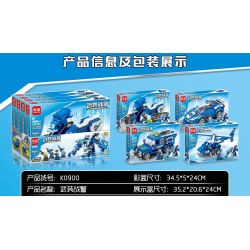 MINGDI LEIBAO K0900 0900 GIẤC MƠ XÂY DỰNG BẦU TRỜI VŨ TRANG CẢNH SÁT CHIẾN TRANH bộ đồ chơi xếp lắp ráp ghép mô hình 1045 khối