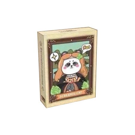 CACO D010-1 010-1 TRANH TRANG TRÍ GẤU TRÚC VÀ MÈO bộ đồ chơi xếp lắp ráp ghép mô hình DECORATIVE PAINTING 456 khối