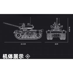 JIESTAR 61053 XE TĂNG CHIẾN ĐẤU SỨ MỆNH VINH QUANG bộ đồ chơi xếp lắp ráp ghép mô hình Military Army BATTLE TANK Quân Sự Bộ Đội 780 khối