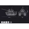 JIESTAR 61053 XE TĂNG CHIẾN ĐẤU SỨ MỆNH VINH QUANG bộ đồ chơi xếp lắp ráp ghép mô hình Military Army BATTLE TANK Quân Sự Bộ Đội 780 khối