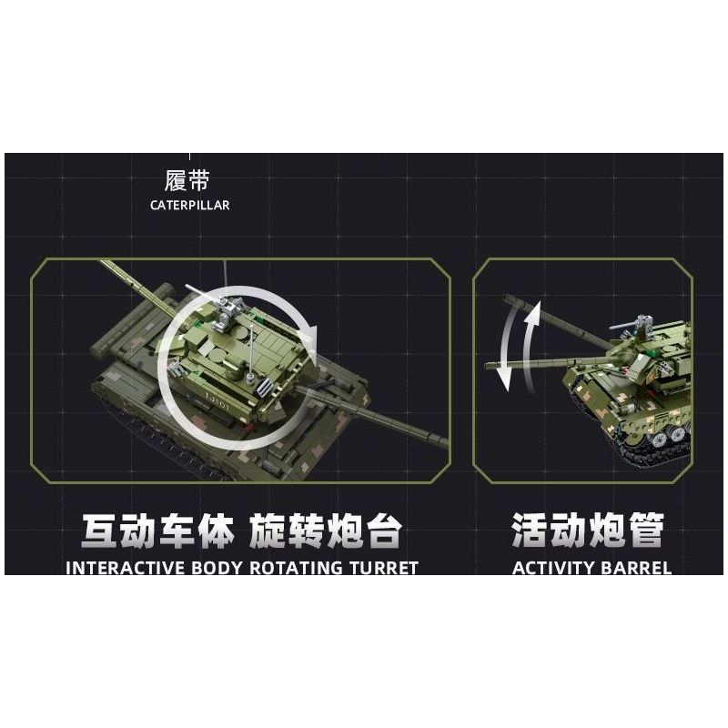 JIESTAR 61053 XE TĂNG CHIẾN ĐẤU SỨ MỆNH VINH QUANG bộ đồ chơi xếp lắp ráp ghép mô hình Military Army BATTLE TANK Quân Sự Bộ Đội 780 khối