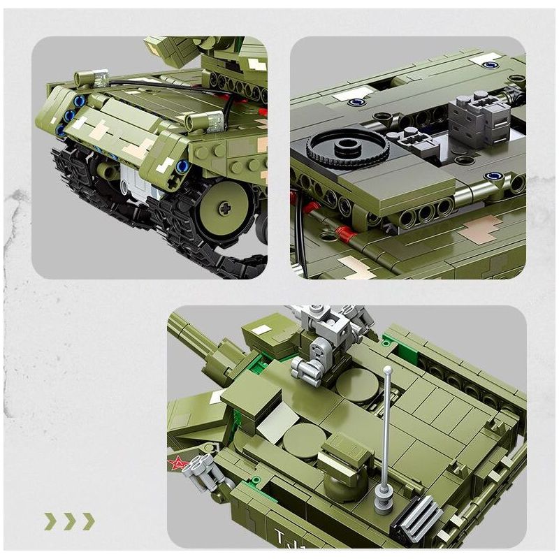 JIESTAR 61053 XE TĂNG CHIẾN ĐẤU SỨ MỆNH VINH QUANG bộ đồ chơi xếp lắp ráp ghép mô hình Military Army BATTLE TANK Quân Sự Bộ Đội 780 khối