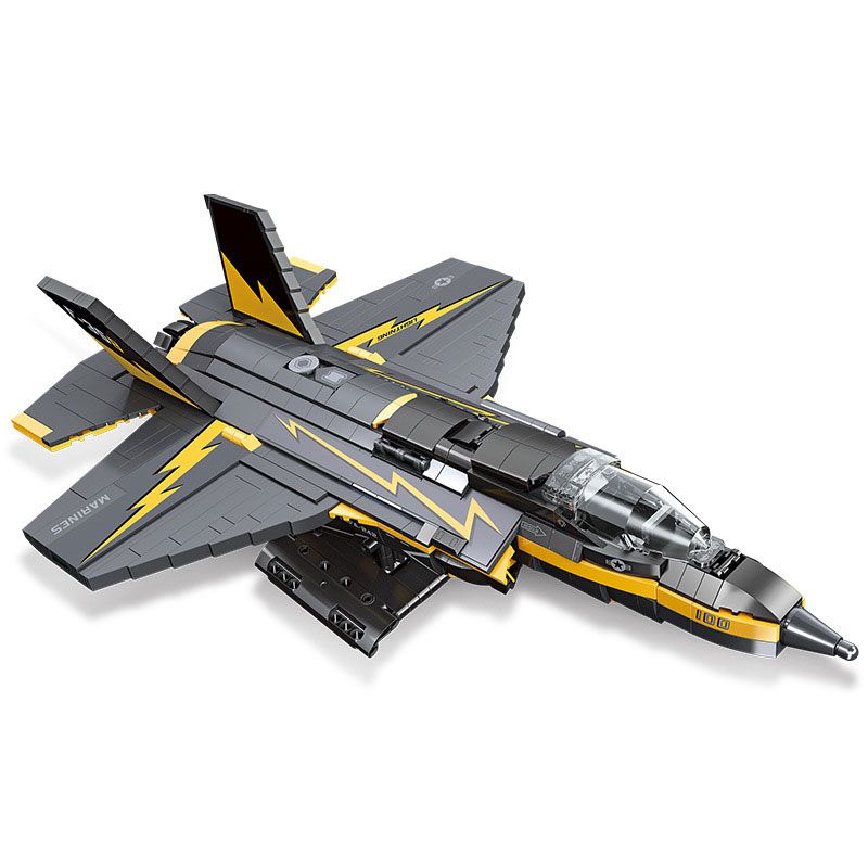 JIESTAR 58092 JJ9096 9096 non Lego SỨ MỆNH VINH QUANG TIÊM KÍCH F-35B LIGHTNING II bộ đồ chơi xếp lắp ráp ghép mô hình Military Army F35 FIGHTER Quân Sự Bộ Đội 1268 khối