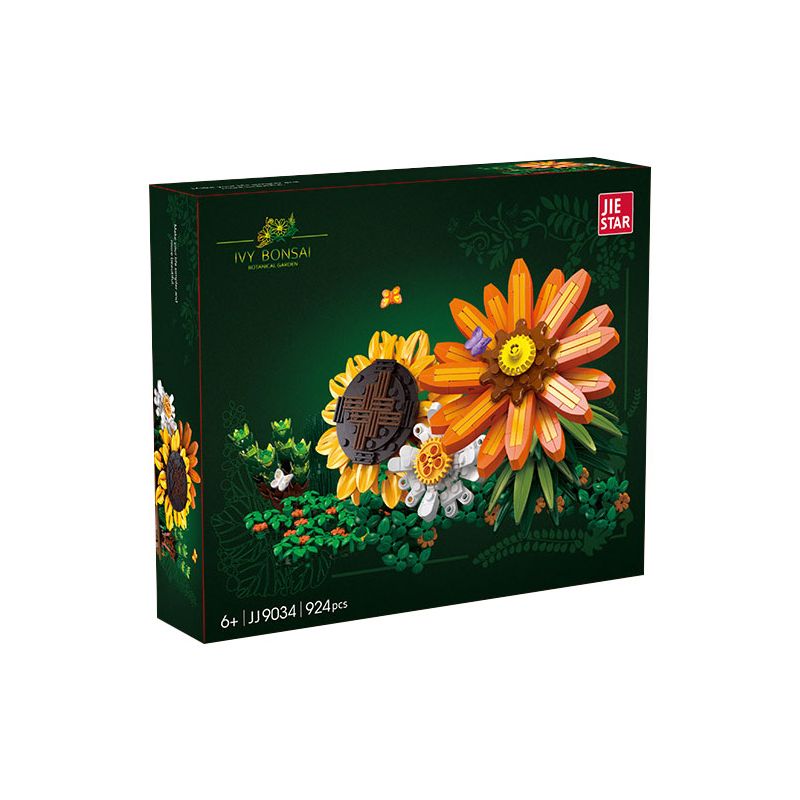 JIESTAR JJ9034 9034 CHẬU CÂY THƯỜNG XUÂN bộ đồ chơi xếp lắp ráp ghép mô hình Creator Sáng Tạo 924 khối