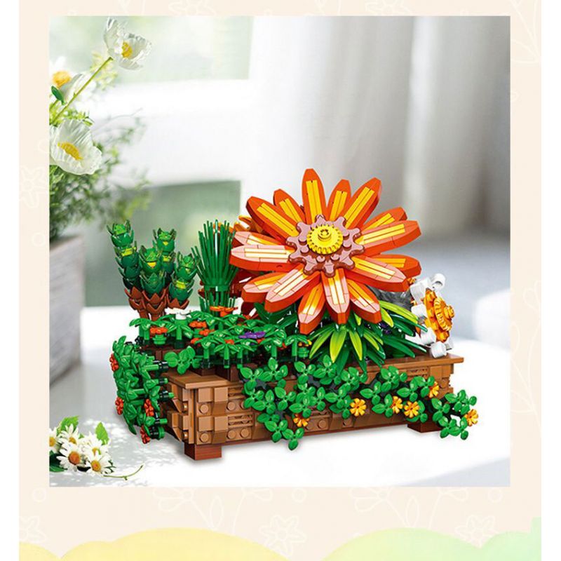 JIESTAR JJ9034 9034 CHẬU CÂY THƯỜNG XUÂN bộ đồ chơi xếp lắp ráp ghép mô hình Creator Sáng Tạo 924 khối