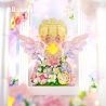 WEKKI 517205 ĐÈN NGỦ HOA THIÊN THẦN DỊU NHẸ bộ đồ chơi xếp lắp ráp ghép mô hình FLOWERS AND ANGLE