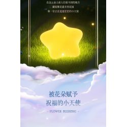 WEKKI 517205 ĐÈN NGỦ HOA THIÊN THẦN DỊU NHẸ bộ đồ chơi xếp lắp ráp ghép mô hình FLOWERS AND ANGLE