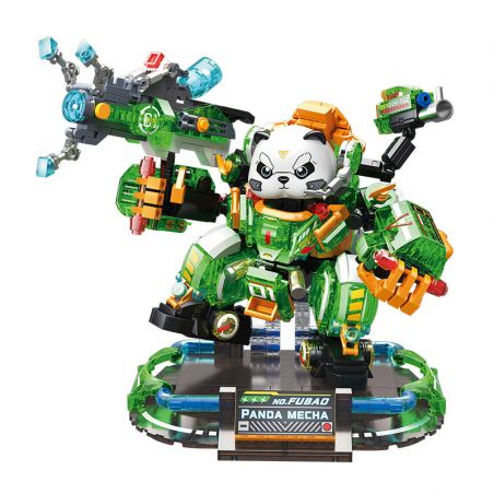 ZHEGAO 662011 PANDA MECHA FUBAO bộ đồ chơi xếp lắp ráp ghép mô hình 635 khối