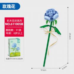 SEMBO 611005 CỬA HÀNG HOA HỒNG bộ đồ chơi xếp lắp ráp ghép mô hình Creator Sáng Tạo 91 khối