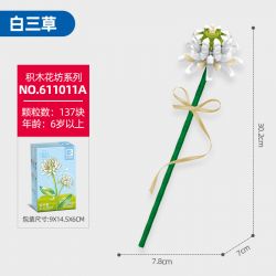 SEMBO 611011 SHOP HOA TAM CAO TRẮNG bộ đồ chơi xếp lắp ráp ghép mô hình Creator Sáng Tạo 137 khối