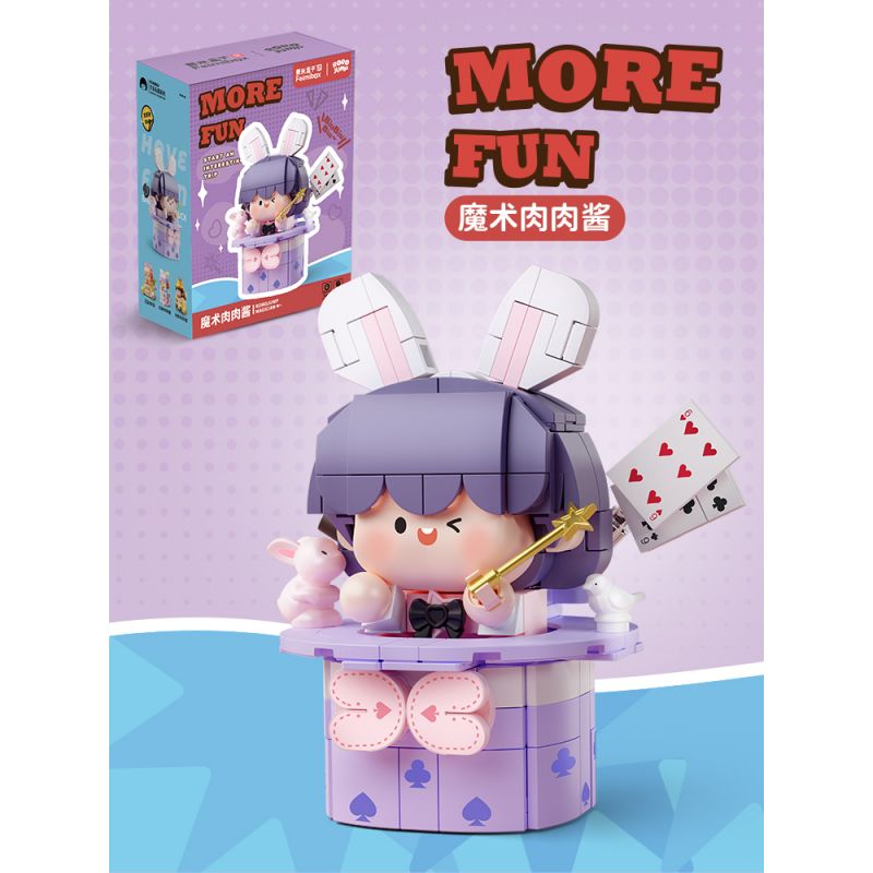 FEMIBOX S2313 2313 BOLOGNESE CHIẾC MŨ MA THUẬT bộ đồ chơi xếp lắp ráp ghép mô hình 286 khối