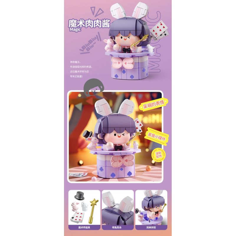 FEMIBOX S2313 2313 BOLOGNESE CHIẾC MŨ MA THUẬT bộ đồ chơi xếp lắp ráp ghép mô hình 286 khối