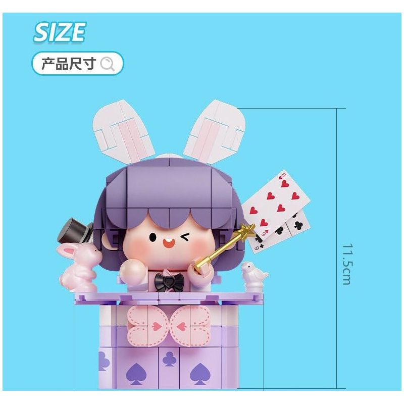 FEMIBOX S2313 2313 BOLOGNESE CHIẾC MŨ MA THUẬT bộ đồ chơi xếp lắp ráp ghép mô hình 286 khối