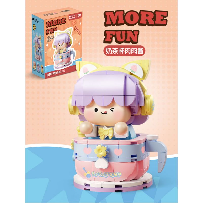 FEMIBOX S2314 2314 NƯỚC SỐT THỊT TRÀ SỮA LY bộ đồ chơi xếp lắp ráp ghép mô hình 280 khối