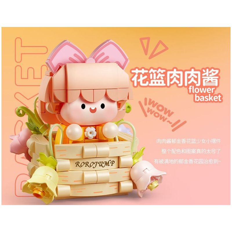 FEMIBOX S2315 2315 THỊT BOLOGNESE GIỎ HOA bộ đồ chơi xếp lắp ráp ghép mô hình 290 khối