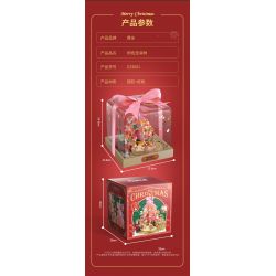 FEMIBOX S33001 33001 HỘP QUÀ CÂY THÔNG GIÁNG SINH bộ đồ chơi xếp lắp ráp ghép mô hình Creator Sáng Tạo 849 khối