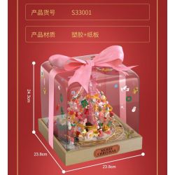 FEMIBOX S33001 33001 HỘP QUÀ CÂY THÔNG GIÁNG SINH bộ đồ chơi xếp lắp ráp ghép mô hình Creator Sáng Tạo 849 khối