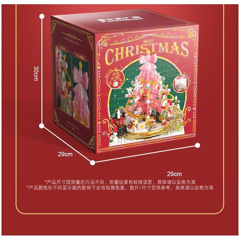 FEMIBOX S33001 33001 HỘP QUÀ CÂY THÔNG GIÁNG SINH bộ đồ chơi xếp lắp ráp ghép mô hình Creator Sáng Tạo 849 khối