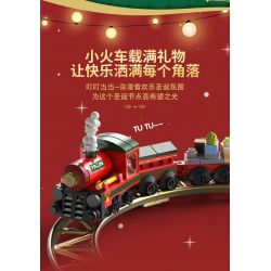 FEMIBOX S33001 33001 HỘP QUÀ CÂY THÔNG GIÁNG SINH bộ đồ chơi xếp lắp ráp ghép mô hình Creator Sáng Tạo 849 khối