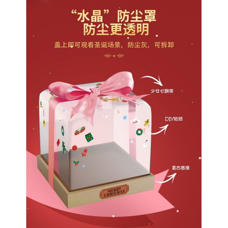 FEMIBOX S33001 33001 HỘP QUÀ CÂY THÔNG GIÁNG SINH bộ đồ chơi xếp lắp ráp ghép mô hình Creator Sáng Tạo 849 khối