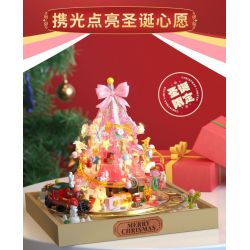 FEMIBOX S33001 33001 HỘP QUÀ CÂY THÔNG GIÁNG SINH bộ đồ chơi xếp lắp ráp ghép mô hình Creator Sáng Tạo 849 khối