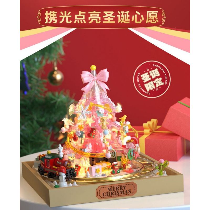 FEMIBOX S33001 33001 HỘP QUÀ CÂY THÔNG GIÁNG SINH bộ đồ chơi xếp lắp ráp ghép mô hình Creator Sáng Tạo 849 khối