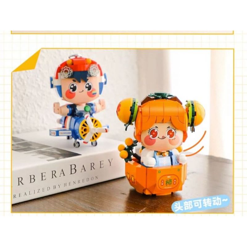 FEMIBOX S2229 2229 XE ĐẦU VUÔNG HUNG HÃN DỄ THƯƠNG THỎ NHÀ GIÀU bộ đồ chơi xếp lắp ráp ghép mô hình 330 khối