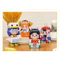 FEMIBOX S2230 2230 XE ĐẦU VUÔNG HUNG HÃN DỄ THƯƠNG SHISHI RUYI MEOW bộ đồ chơi xếp lắp ráp ghép mô hình 292 khối