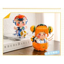 FEMIBOX S2232 2232 XE ĐẦU VUÔNG HUNG HÃN DỄ THƯƠNG VỊT SỮA bộ đồ chơi xếp lắp ráp ghép mô hình 341 khối