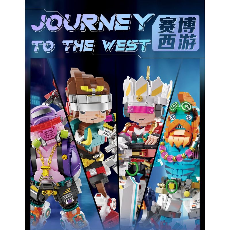FEMIBOX S2291 2291 HÀNH TRÌNH MẠNG VỀ PHƯƠNG TÂY ĐƯỜNG HUYỀN TRANG bộ đồ chơi xếp lắp ráp ghép mô hình JOURNEY TO THE WEST 957 khối