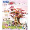 ZHEGAO 921003 CÔNG CHÚA WINDSOR NGÔI NHÀ TRÊN CÂY MÀU HỒNG bộ đồ chơi xếp lắp ráp ghép mô hình Girl PINK TREE HOUSE Con Gái 1240 khối