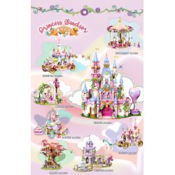ZHEGAO 921005 CÔNG CHÚA WINDSOR VÙNG ĐẤT BĂNG CHUYỀN bộ đồ chơi xếp lắp ráp ghép mô hình Girl CAROUSEL PARADISE Con Gái 775 khối