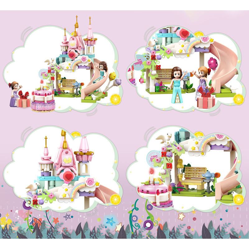 ZHEGAO 921006 CÔNG CHÚA WINDSOR TIỆC SINH NHẬT bộ đồ chơi xếp lắp ráp ghép mô hình Girl BIRTHDAY PARTY Con Gái 355 khối