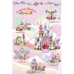 ZHEGAO 921008 CÔNG CHÚA XỨ WINDSOR CẢNH ĐÁM CƯỚI bộ đồ chơi xếp lắp ráp ghép mô hình Girl WEDDING SCENE Con Gái 364 khối