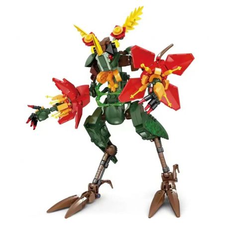 Kazi KY81131 81131 VUA YÊU TINH LOUIS bộ đồ chơi xếp lắp ráp ghép mô hình FLOWER MONSTER 397 khối