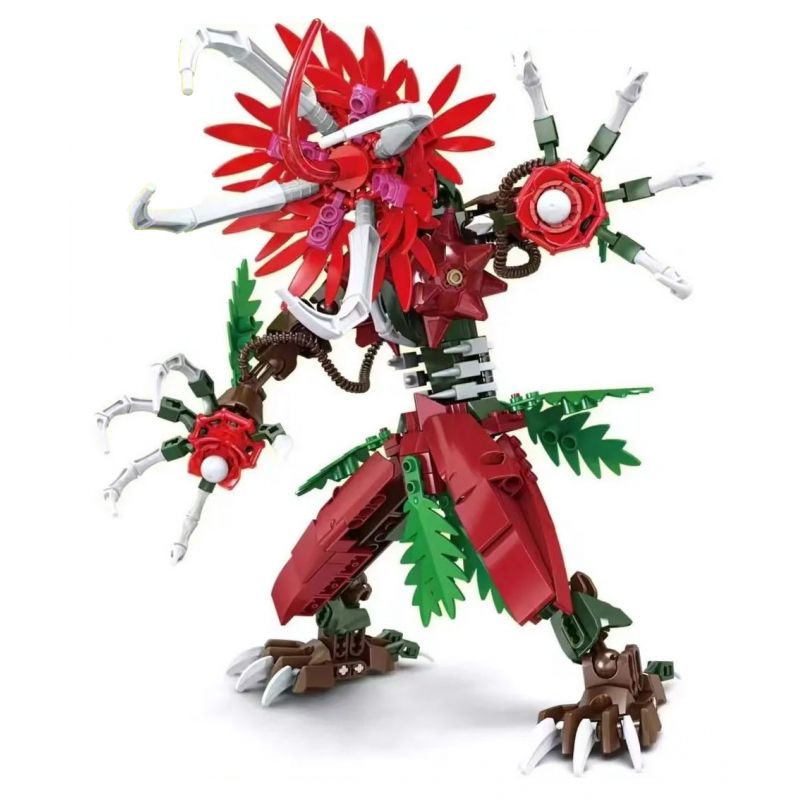 Kazi KY81132 81132 non Lego QUỶ HOA MANDALA bộ đồ chơi xếp lắp ráp ghép mô hình FLOWER MONSTER 266 khối