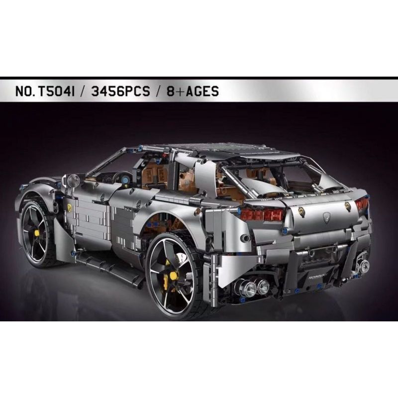 TYGOLL T5041 5041 FERRARI PUROSANGUE 1:8 tỷ lệ 1:8 bộ đồ chơi xếp lắp ráp ghép mô hình Technic Kỹ Thuật Công Nghệ Cao Mô Hình Phương Tiện 3456 khối