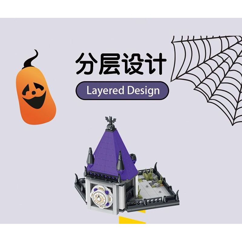 JMBRICKLAYER 30121 MorkModel 031056 Mork Model 031056 BIỆT THỰ BÍ ẨN bộ đồ chơi xếp lắp ráp ghép mô hình Creator MYSTERY MANSION Sáng Tạo 4190 khối